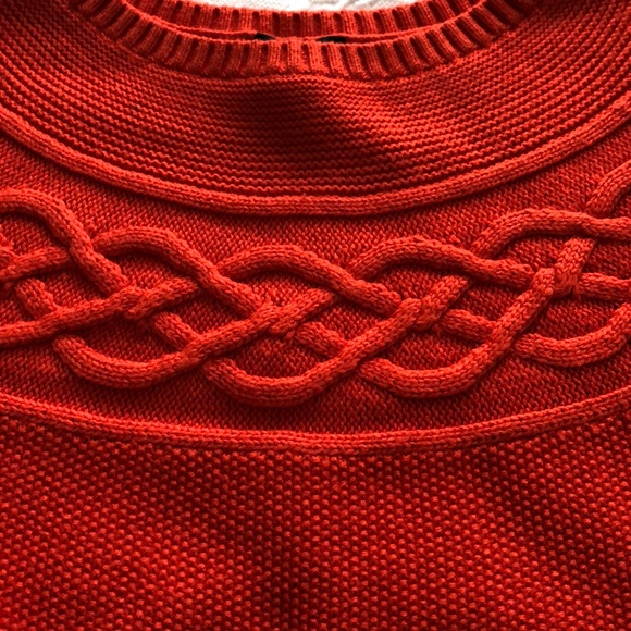 Pretty Orange seed stitch sweater - Picture 2 of 3
